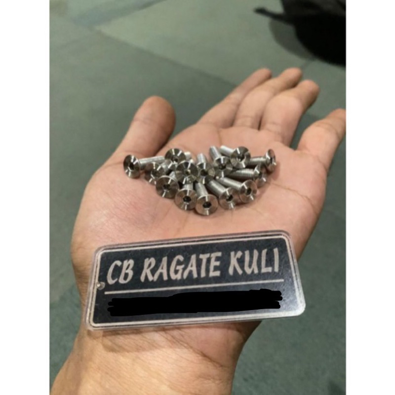 baut slim m5 panjang 2 cm ( stainlist )