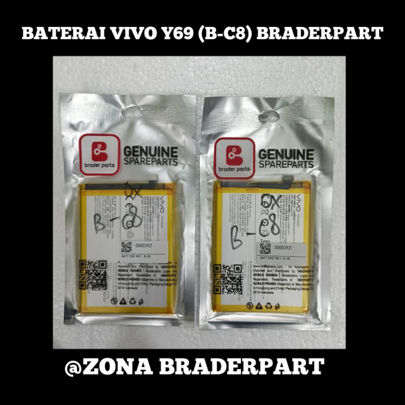 BATERAI VIVO Y69 (B-C8) ORI BRADERPART/ORI ME 100%