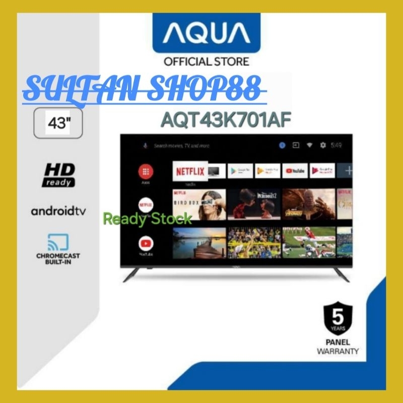 AQUA ANDROID TV AQT43K701AF 43 INCH FULL HD DIGITAL TV I AQT43K701AF AQUA ANDROID TV