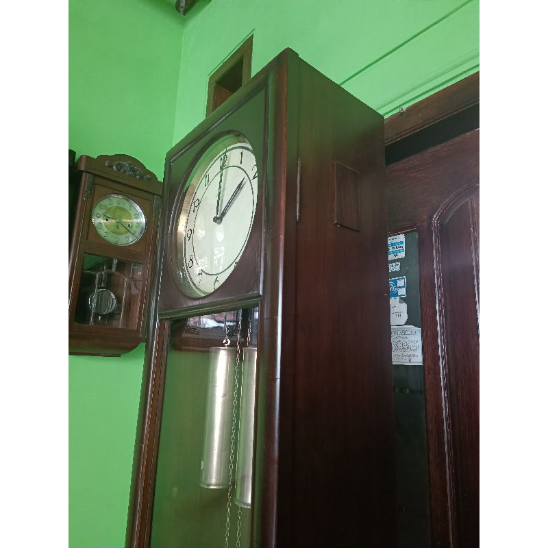 Jam Dinding Lemari " JUNGHANS P112 " RARE & VINTAGE (ALL ORIGINAL) DOBLOGONG 2SPIRAL TOP UNIT Box JA