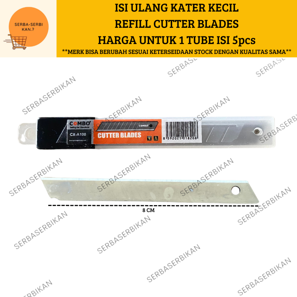 

ISI ULANG CUTTER KECIL A-100 REFILL CUTTERBLADES