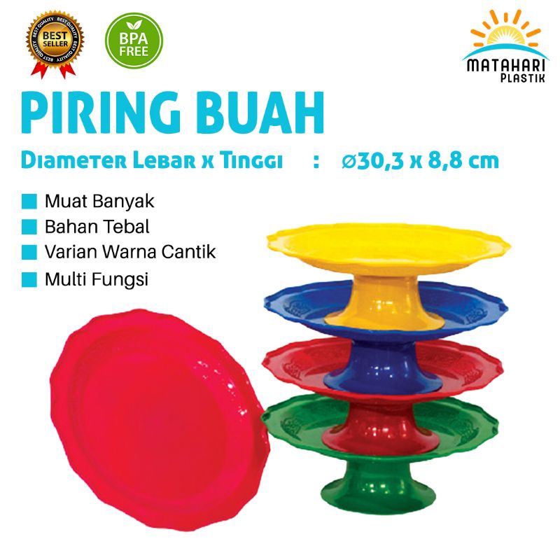 (2 pcs) PIRING BUAH/FRUIT DISH/BOSARA PLASTIK