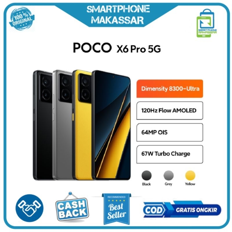 POCO X6 Pro 5G 12/512GB Garansi Resmi