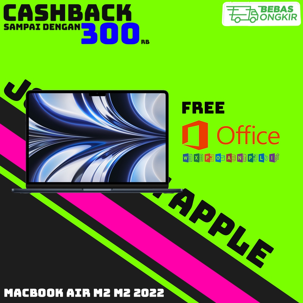 Apple Macbook Air 2022 M2 Chip 13 Inch 256GB 512GB 1TB (CPO)