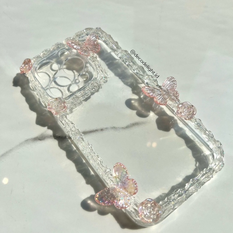 Custom Case Deco Cream By DecoDelight - Butterfly Edition