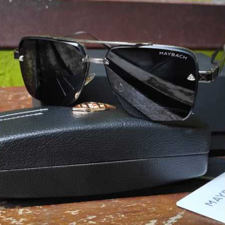 Kacamata Hitam pria mewah premium kotak klasik elegan maybach sunglasses polaris siang malam anti si