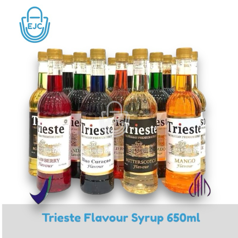 

Trieste Syrup Flavoured Trieste Premium Syrup Sirup Rasa - 650 ml