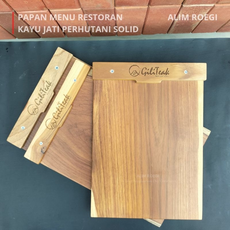 Menu Board Kayu, Menu Board A4, Papan Menu Restoran, Papan Menu Cafe