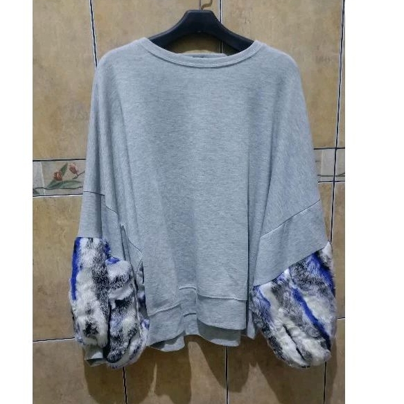 SWEATER ZARA TANGAN BALON BULU