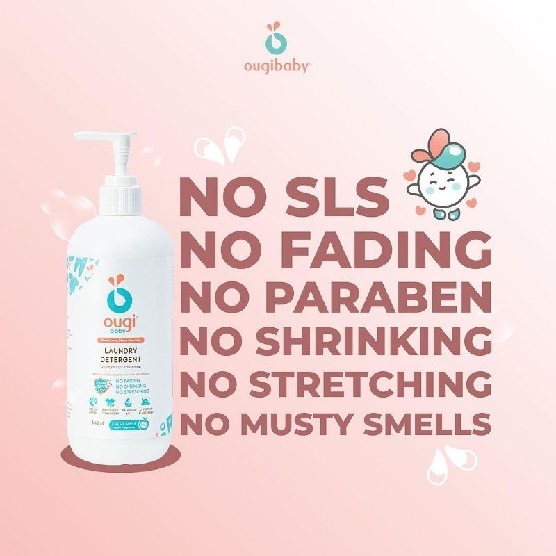 

PROMO Ougi Baby Detergent 500ml FREE PACKING KARDUS DAN BUBBLE WRAP