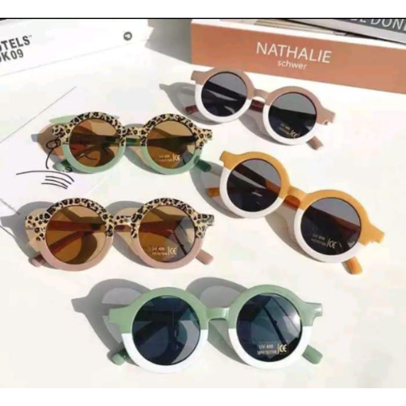 Kacamata anak 2 warna bulat/kacamata anak(wajib tanya STOCK sebelum order)