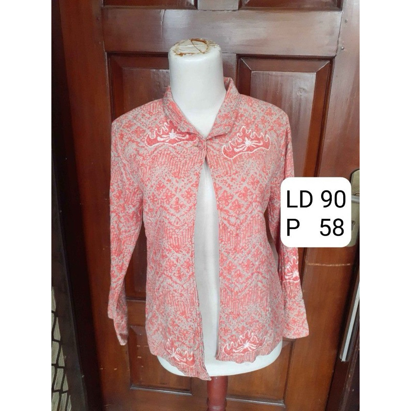 Outer Batik Wanita Siger Lampung - preloved