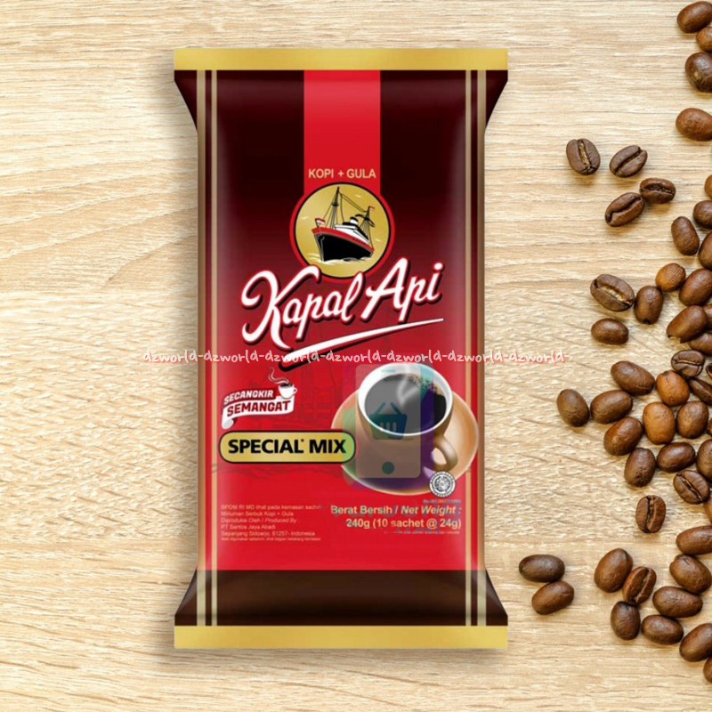 

Kapal Api Special Mix 10sachet KapalApi Kopi Gula Instan Kopi Hitam Bubuk 2in1 Americano Coffee Black Sachet