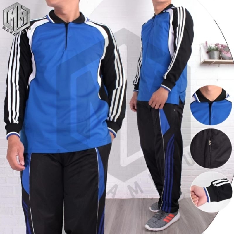 Setelan Olahraga Wanita Seragam Training / Baju Olahraga 1 Set Wanita Pria