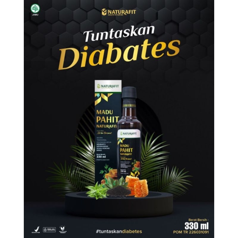 

Madu Diabetes Original| Madu Pahit Naturafit 330ml