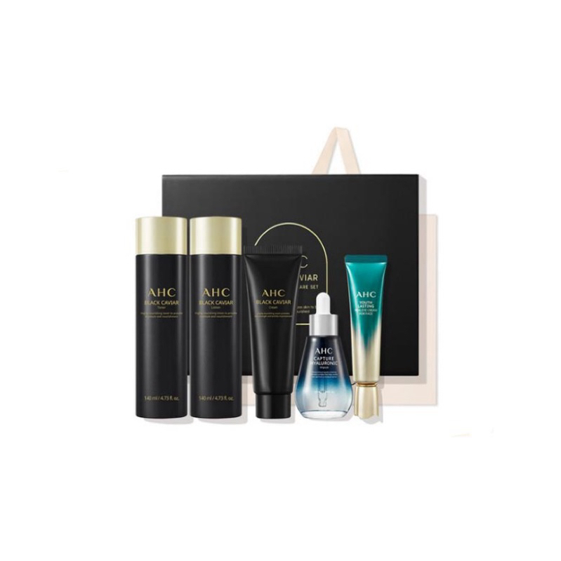 AHC Black Caviar Special Skincare Set 5p