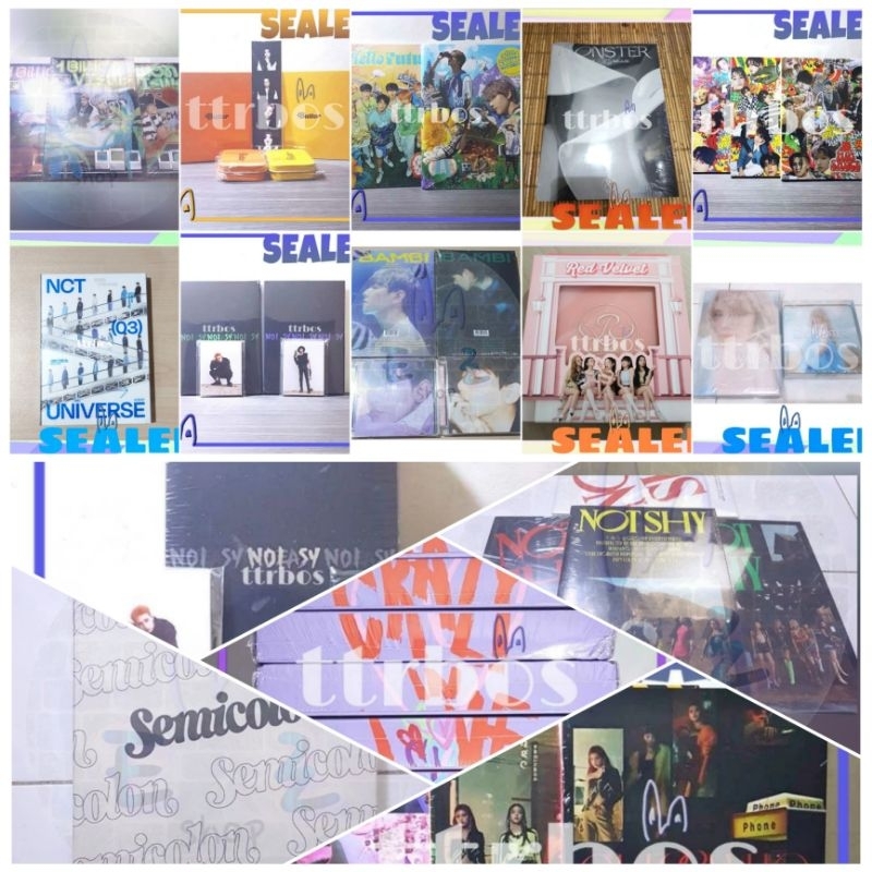 (PROMO) ALBUM SEALED, EXO SC, BTS, RED VELVET, NCT DREAM, ITZY, STRAY KIDS, SEVENTEEN (BACA DESKRIPS