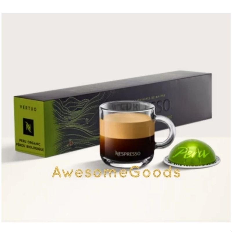 

Nespresso Vertuo Espresso Peru Organic 10 Capsules