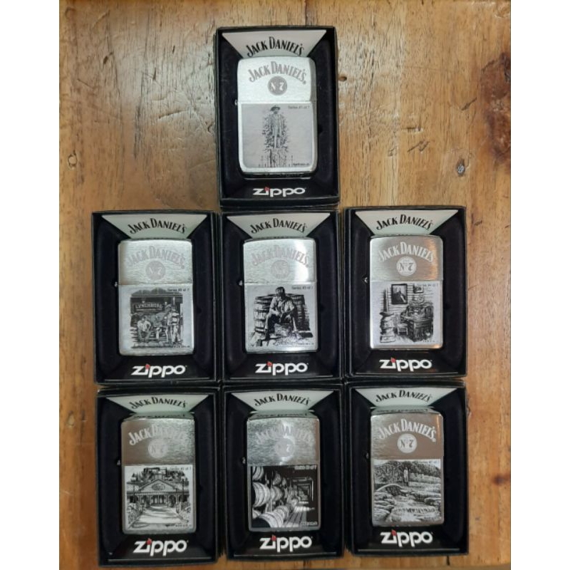 Zippo Original Jack Daniel scene from Lynchburg 7 pcs, Limited Edition