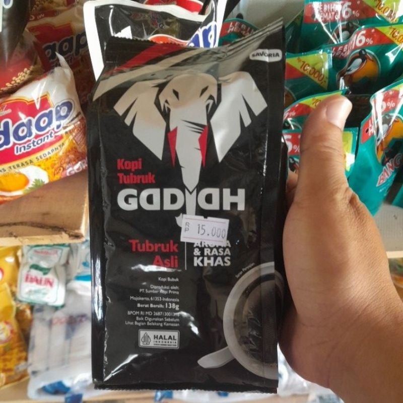 

kopi bubuk tubruk cap gadjah 138gr