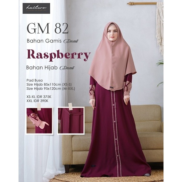GAMIS HAITWO GM 082 RASPBERRY / GAMIS ELEGAN / GAMIS SYARI / DISKON 20%