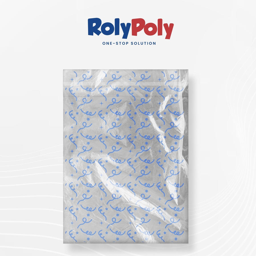 

Packaging Plastik Transparant Motif Pita Biru