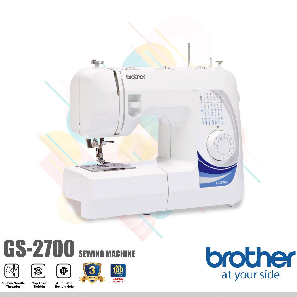 GS2700 Mesin Jahit Brother Portable Multifungsi 27 Jahitan