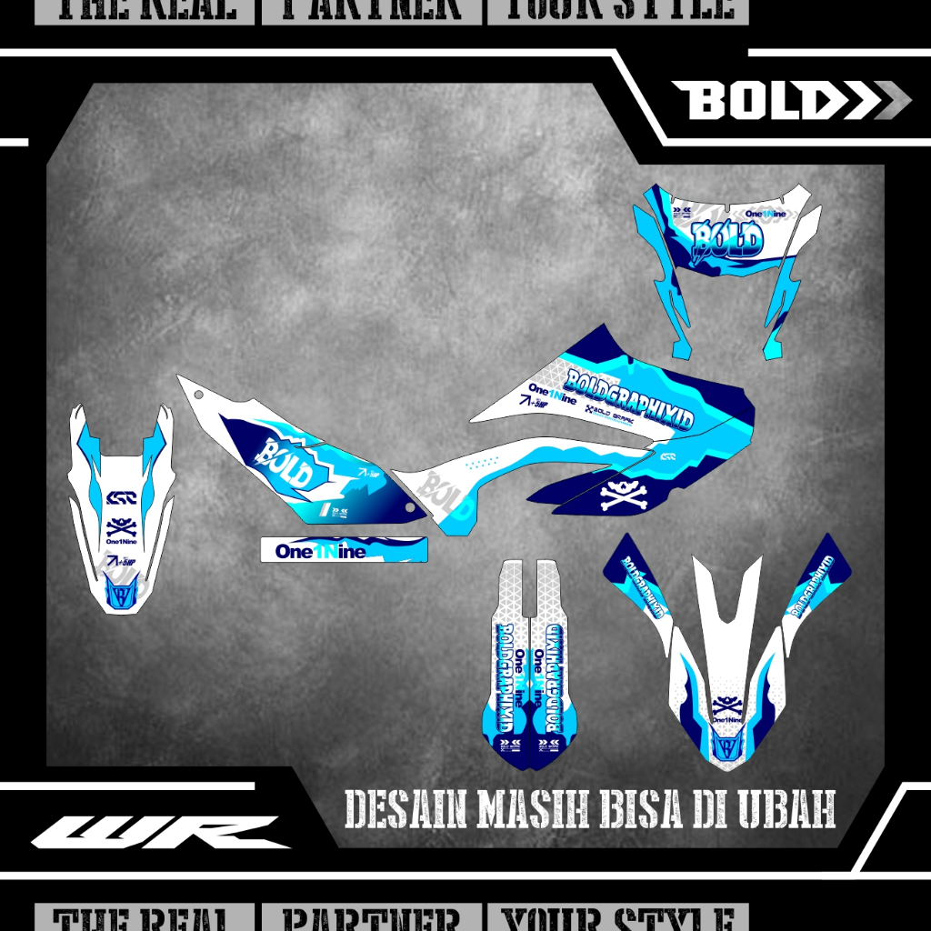 STICKER DECAL Trail YAMAHA WR 155 supermoto 45