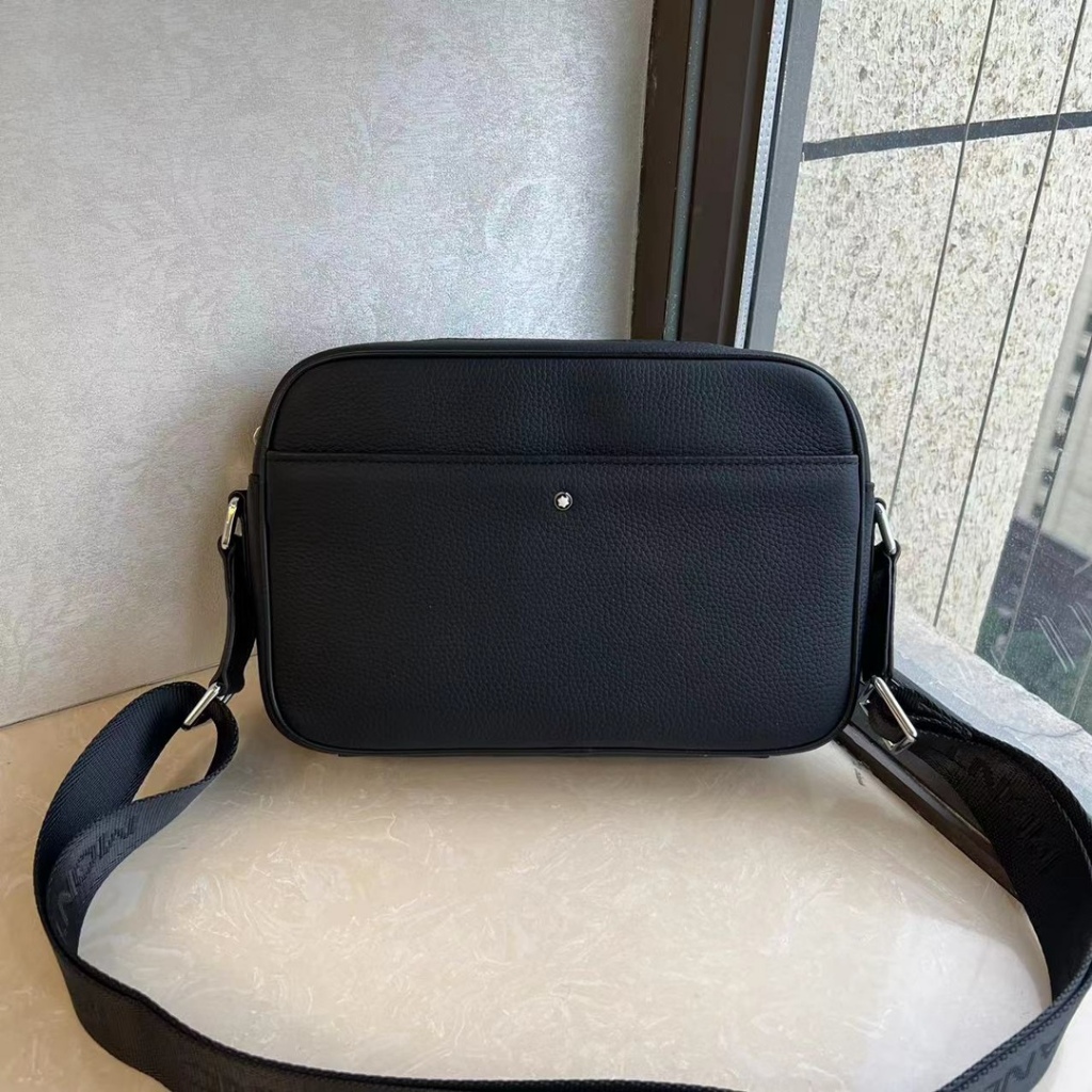 Tas Selempang Kecil Pria Kasual Internasional Montblanc Baru Tas Bahu Kulit Tas Pria