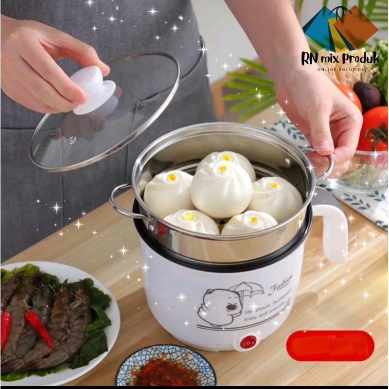 Panci Elektrik Fashion Cooking Pot Steamer Multifungsi