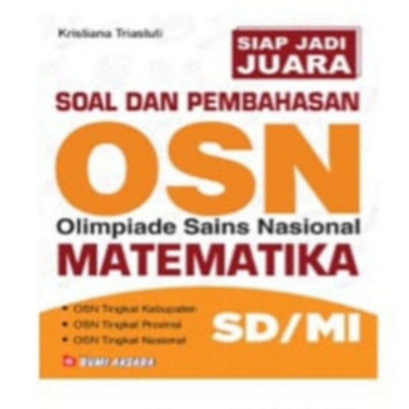 BUKU BUMI AKSARA OLIMPIADE SAINS NASIONAL MATEMATIKA SD