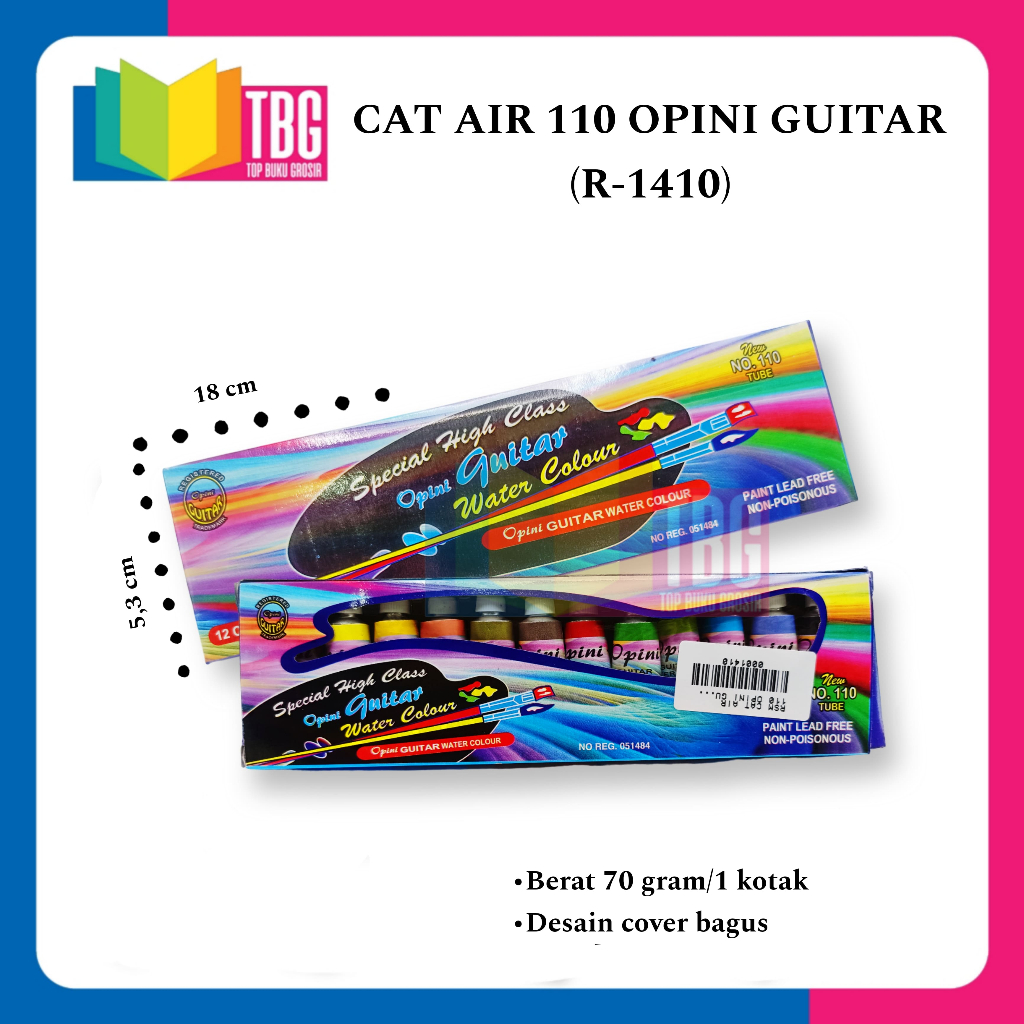 

1 SET CAT AIR 110 GUITAR WATERCOLOR / CAT AIR / ALAT MELUKIS