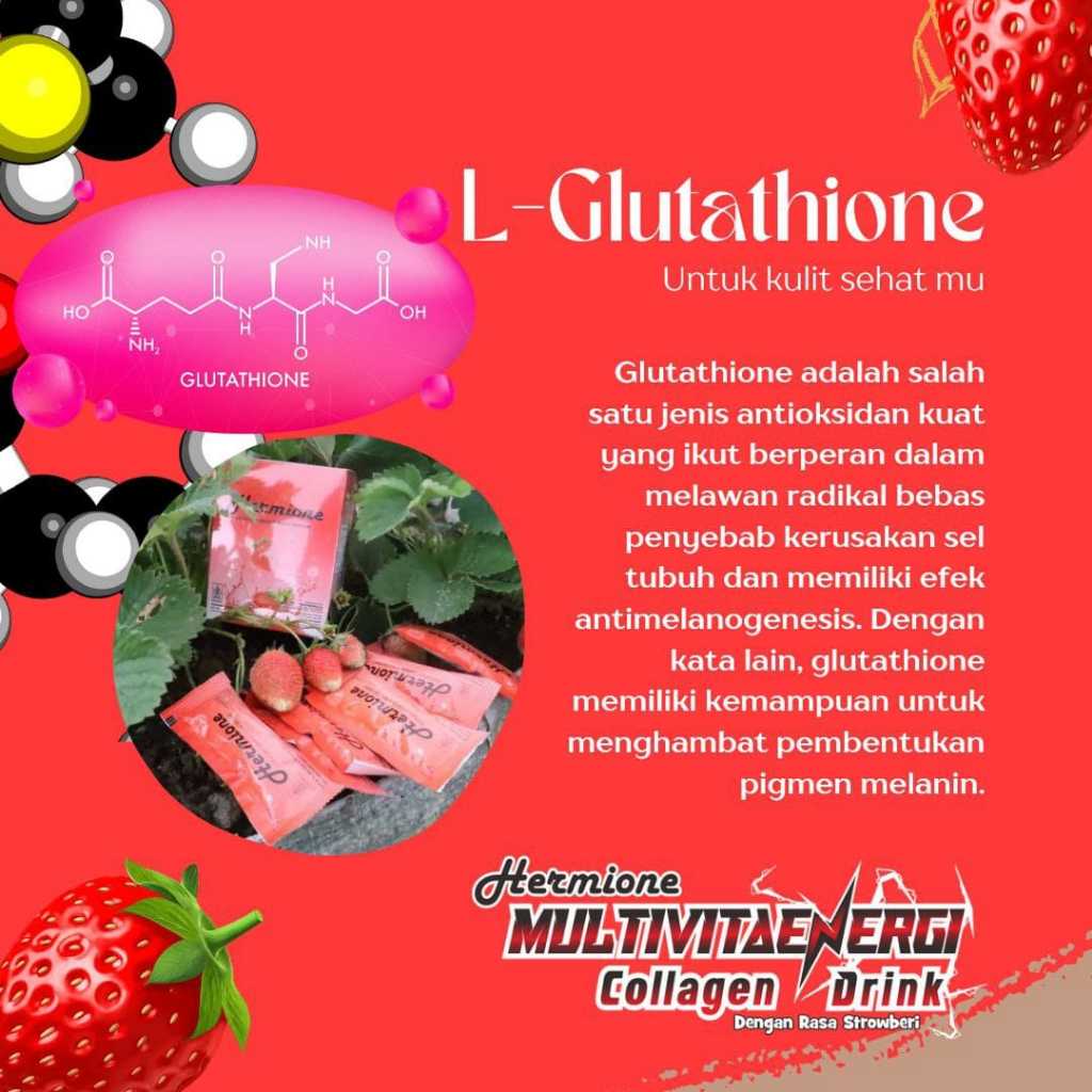 

Minuman Kolagen Kesehatan Kulit Hermione 1 Box (isi 10 Sachet)