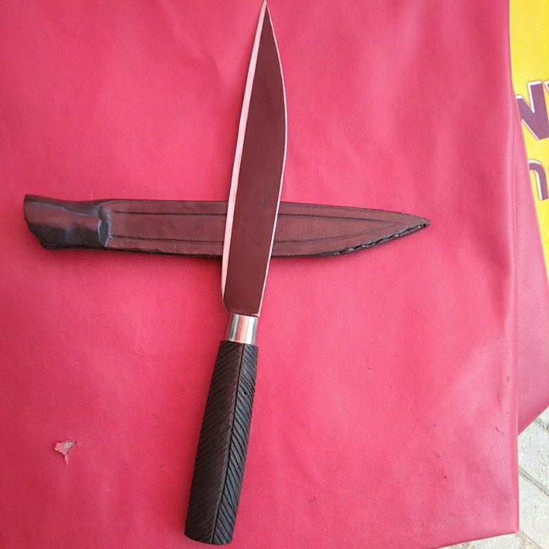 pisau madura pisau sembeleh pisau setset pisau baja asli (30cm)