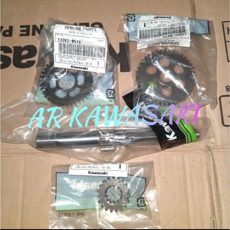 gigi rasio klx 140 pnp klx 150 original Kawasaki