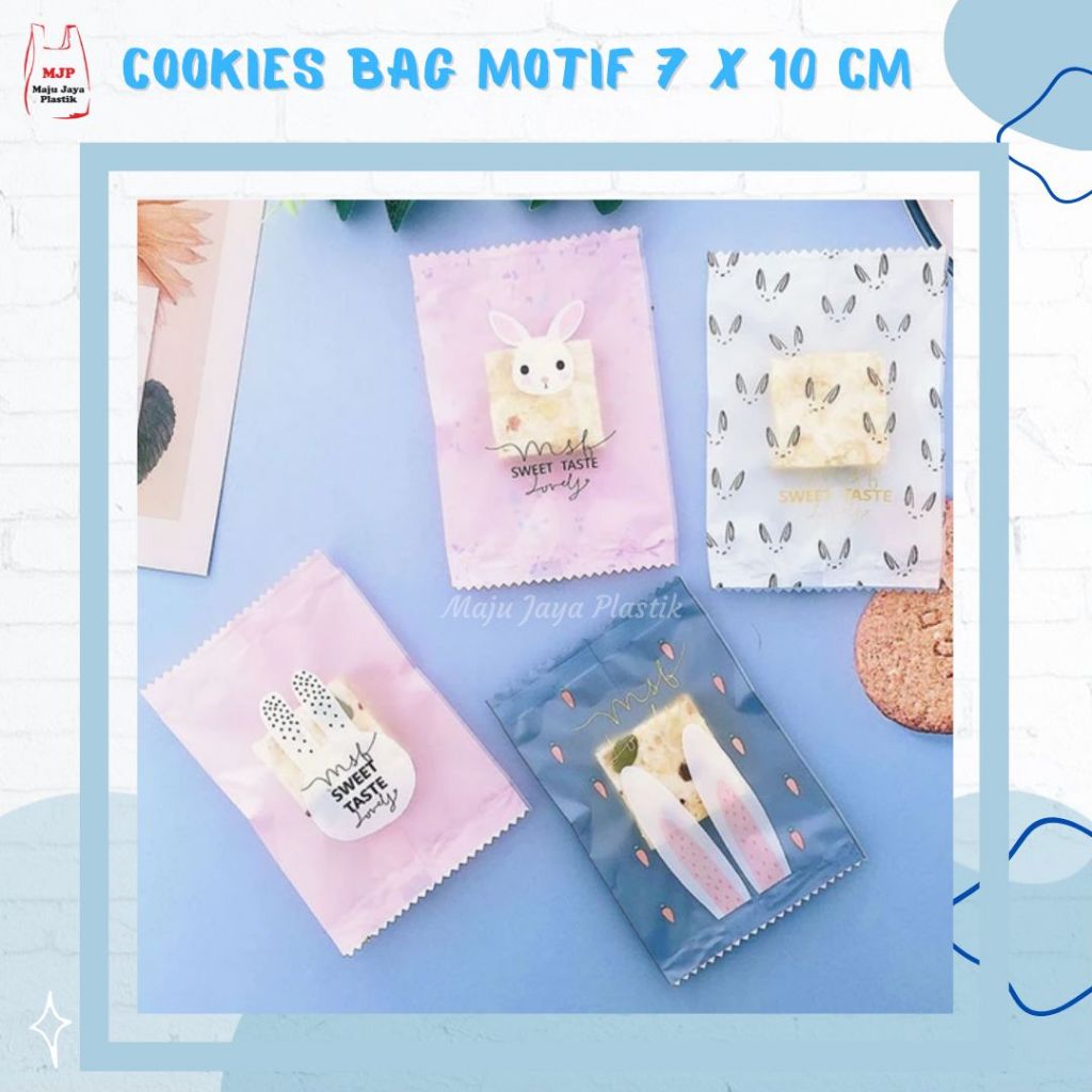 

(Isi 100pcs) PLASTIK SEALER NASTAR COOKIES LUCU IMUT 7X10 MOTIF Cookies Bag Plastik Cookies