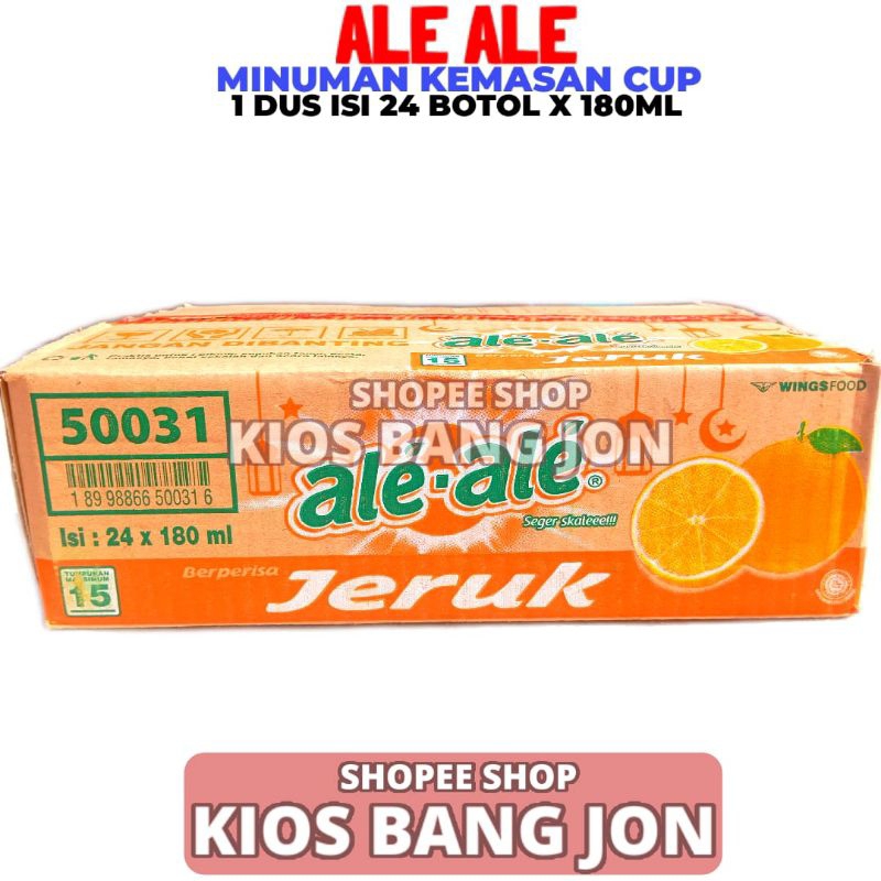 

Ale Ale Jeruk 1 Dus Isi 24 Botol 180ML