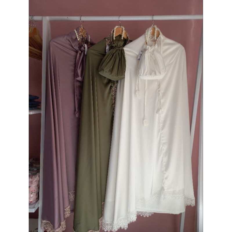 mukena armani silk polos