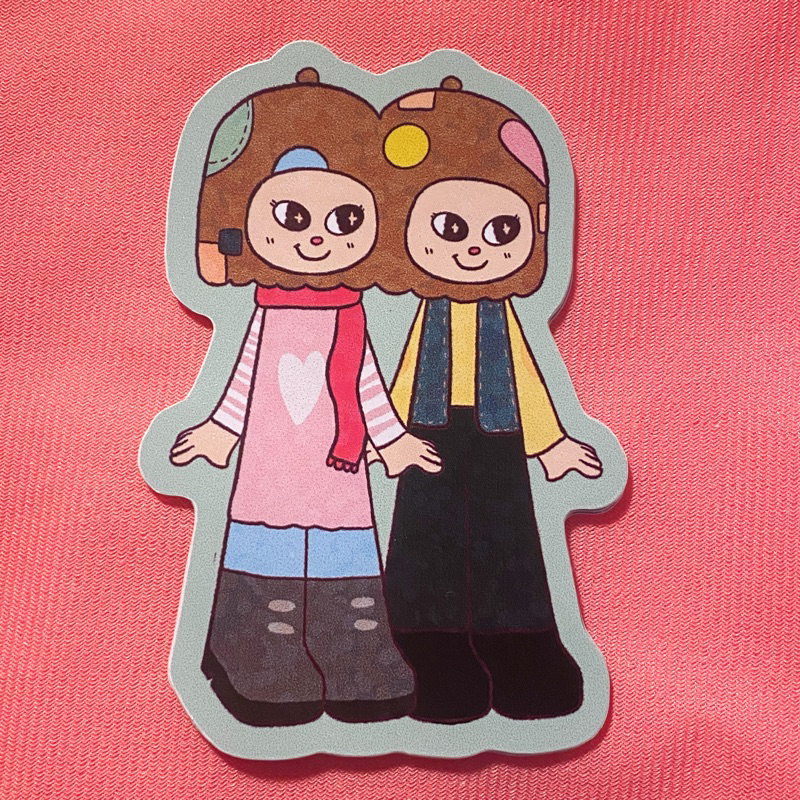 

Groll.cee-Twinzies bean die cut sticker