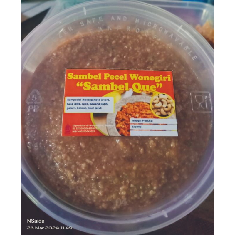 

Sambel pecel KACANG METE