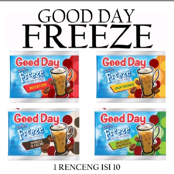 

Good Day Freeze 1 renceng isi 10 sachet