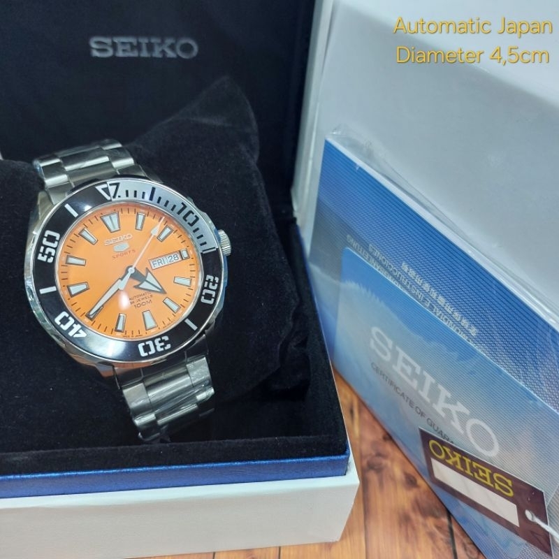 Jam Tangan Pria Seiko Automatic Tanpa Baterai Fullset