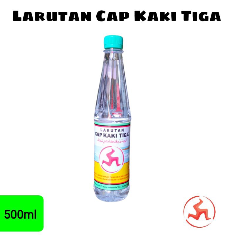 

Larutan Cap Kaki Tiga 500ml.