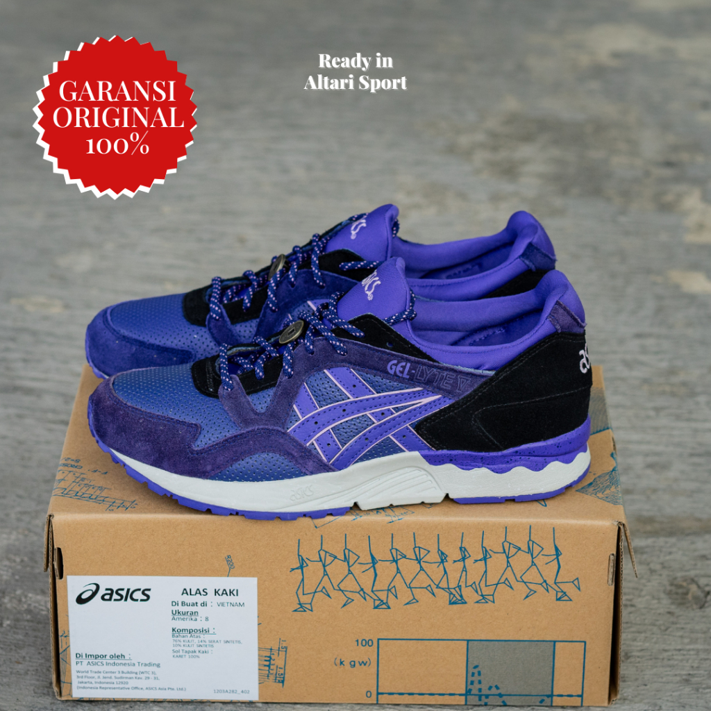 Sepatu sneakers ASICS GEL LYTE V original asli bnib 1203A282 402