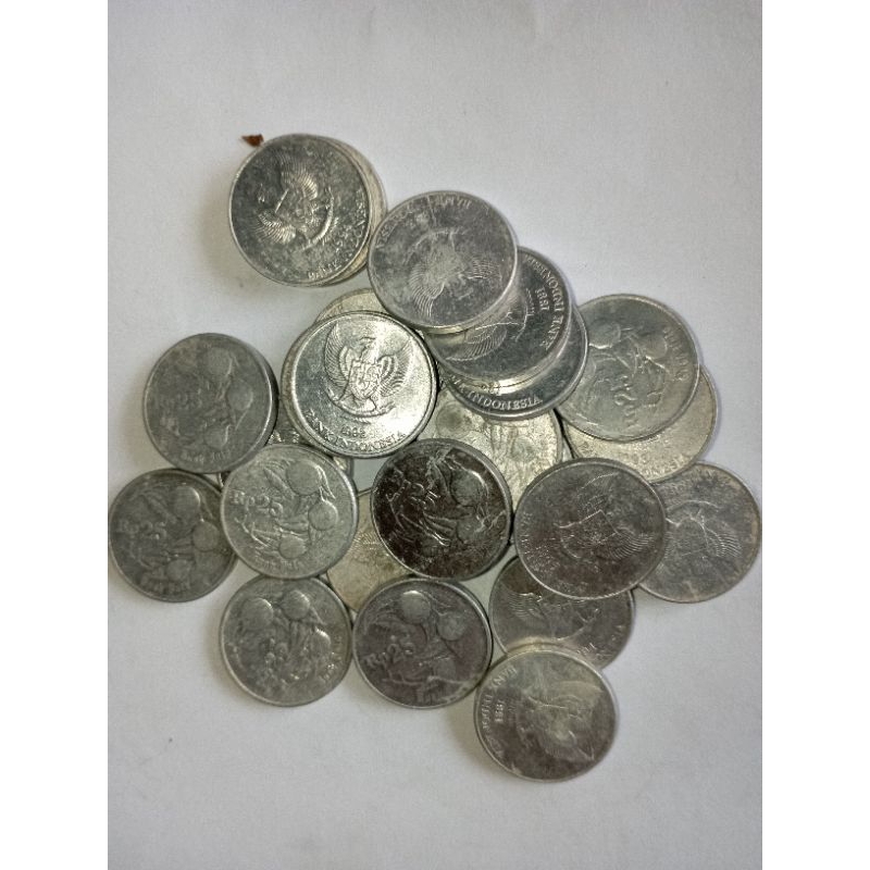 Uang Koin 25 Rupiah Buah Pala th 1991-1993