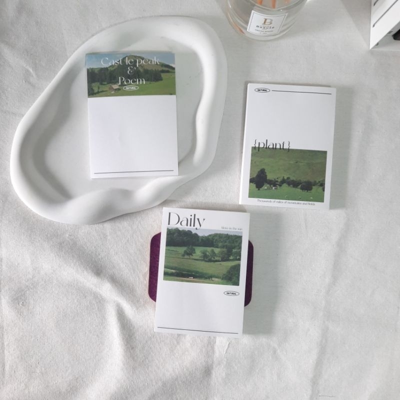 

Memo Pad Non-Sticky Mo.Card "Beetwen Wild Mpuntain Series