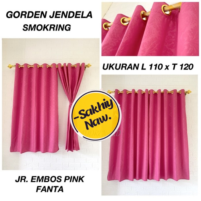 JR GORDEN JENDELA EMBOS  PINK FANTA SEMOKERING FREE TALI