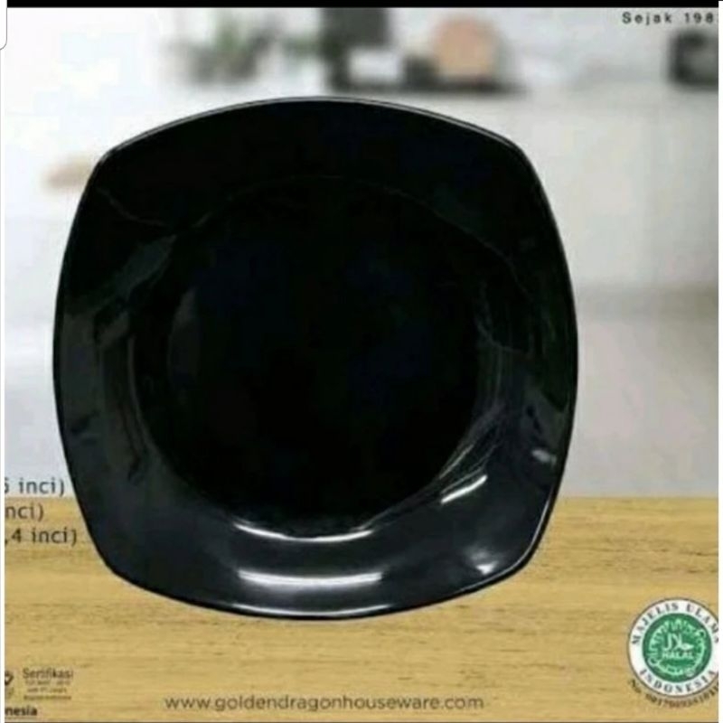 Piring Segi Ceper/Piring Melamin singa singi/Piring Melamin segi (P-5010)