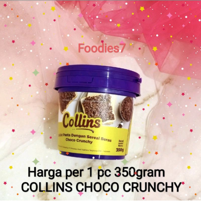 

[Foodies7] COLLINS CHOCO CRUNCHY 350GRM ( MINI ) SELAI COKLAT