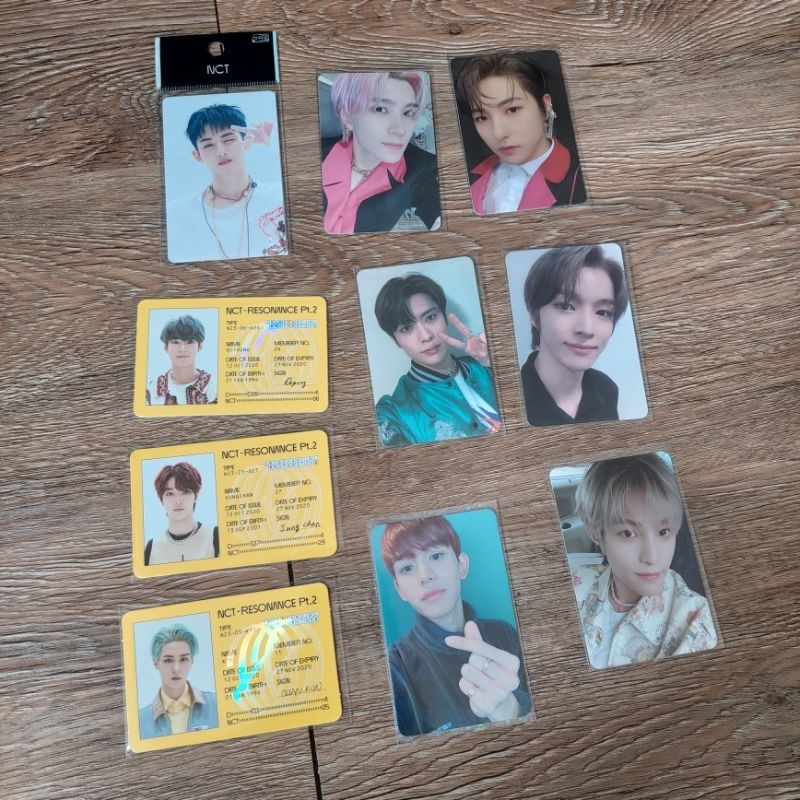 NCT WAYV PC PHOTOCARD YEARBOOK ACCESS CARD ID CARD RESONANCE 1 2 DEPARTURE ARRIVAL PAST FUTURE DOYOU